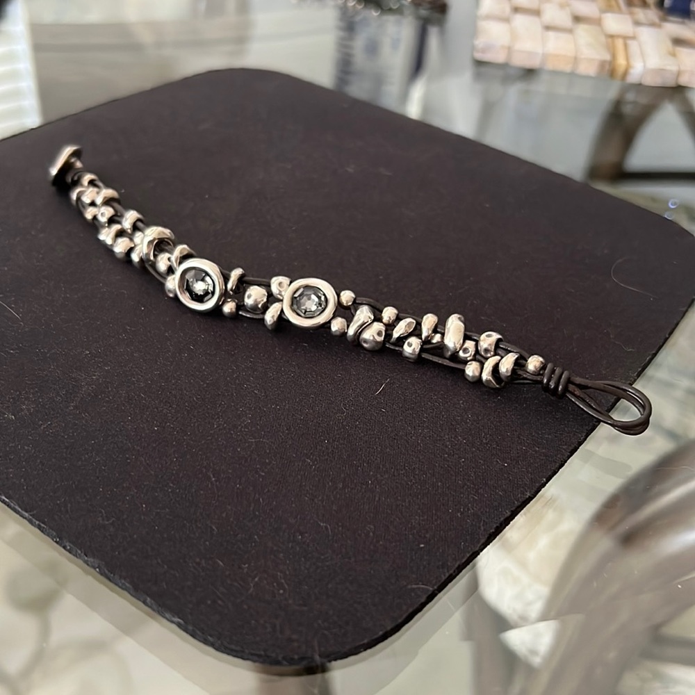 Authentic Uno de 50 sterling silver bracelet.